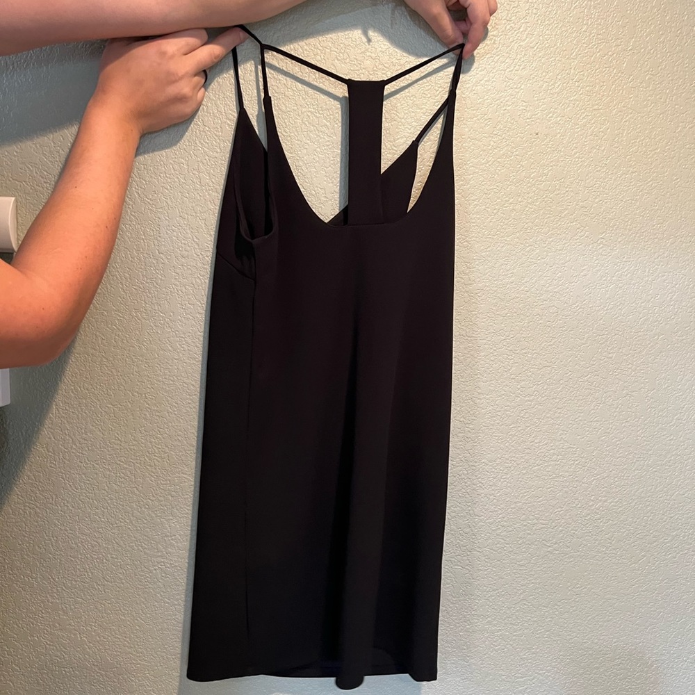 Black mini dress